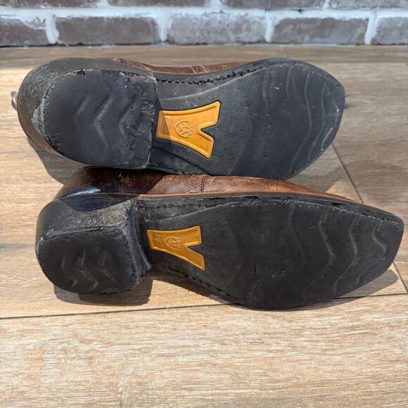 Ariat Heritage Roughstock Cowboy Boots Mens Size 13 D Brown Pull On Western - Picture 5 of 8